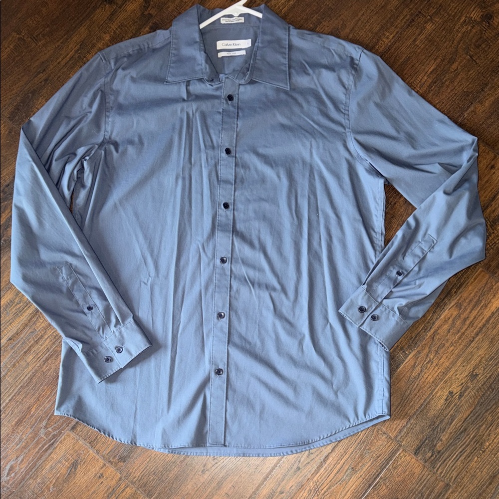 Calvin Klein Men's Slate Dress Shirt
